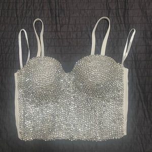 Sparkle and Shine Rhinestone Bustier